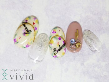 メイクプラスネイル ヴィヴィッド(MAKE+NAIL vivid)/*冬ブライダルネイル*