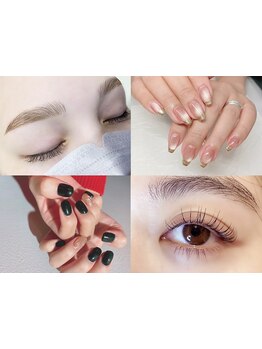 ネイル・アイメニューの同時施術が可能