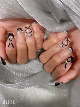 ブラックフレンチネイル