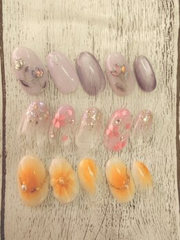 ラ クレア(La kule'a)の写真/選べるアート付きジェルネイル¥4900/¥5900/¥6900/¥7900★海老名で大人気のお財布に優しい高技術専門店♪