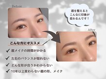 ミル ヘアーアンドアイラッシュ(miL.)の雰囲気（眉毛Wax/アイブロウWax後のお客様の変化）