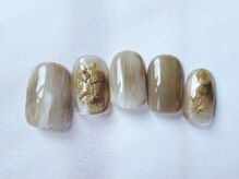 アイネイルズ 梅田店(I nails)/秋カラーもやもやニュアンス