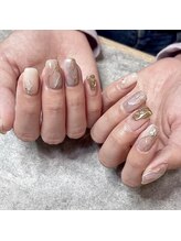 セジュール(Se'jour)/ニュアンス/ミラーネイル