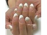 【ハンド】▼極上フレンチネイル▼ご希望の色を作成可◎　￥8000⇒￥6900