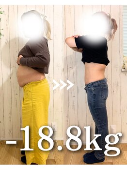 ゆうきや整体院/-18.8キロ達成!!