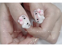 可愛いネイル/キティーネイル