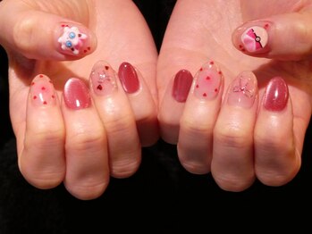 アマンネイル(aman.nail)/ラブリープリンネイル