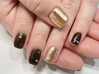 クォーターリゾートネイル(QUARTER RESORT nail)/メタリックネイル☆