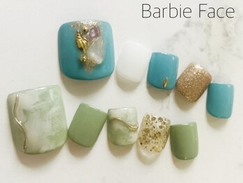 バービーフェイス 恵比寿(Barbie Face)/ニュアンスフットネイル