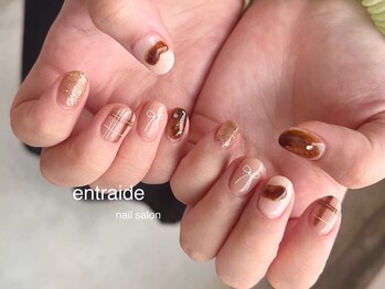 アントレッド(entraide)/キャラメルラテリボンネイル