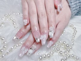 持ち込みデザインレースネイル