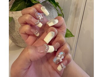 ミッシュネイル(mish nail)/ロングネイル！時短×長さ出し