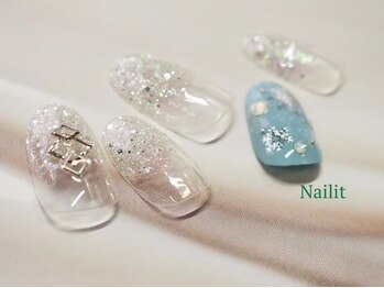 ネイリット 銀座(Nailit)/SPARKLE SNOW &nbsp;&nbsp;&nbsp;¥8800【¥9680】