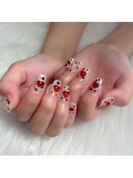 バブラブ/韓国ネイル×ハート