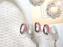 フルールソンネイル(fleur son nail)/2月定額シンプルアート