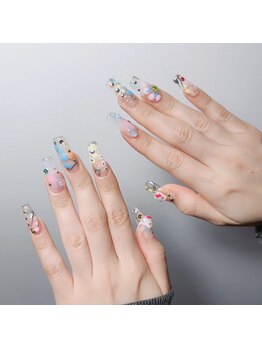 u.Neek【ユニーク】長さだし/スカルプ/定額/持ち込み/海外風/ベイビーブーマー/【スカルプ】オーダーデザイン