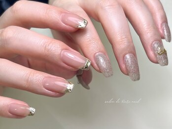 サロンドルリネイル(salon de Ruri nail)の写真/【うるうる◎新色マグネット随時入荷★パラジェル/マグネットワンカラー￥8300】技術×モチの良さが人気！