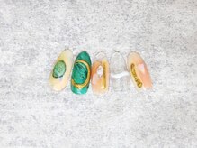 ティーエヌ 名古屋矢場町店/トレンドネイル￥5980