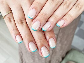 nail design：細フレンチネイル