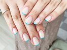nail design:細フレンチネイル