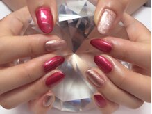 アイリッシュネイル 久屋大通店(Irish Nail)/ボルドー×ラメ