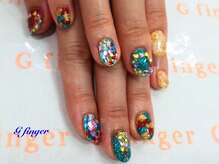 ジー フィンガー 千葉店(G)/キラキラ☆クリスマスネイル3