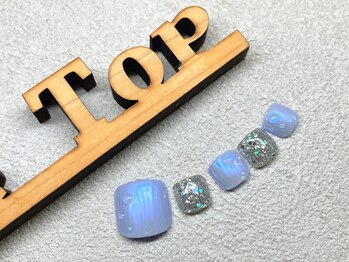 サロン ザ トップ(Salon the Top)/夏。水滴オーロラネイル