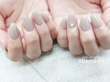 サンネイルズ(sun nails)/ワンカラー+オプションストーン
