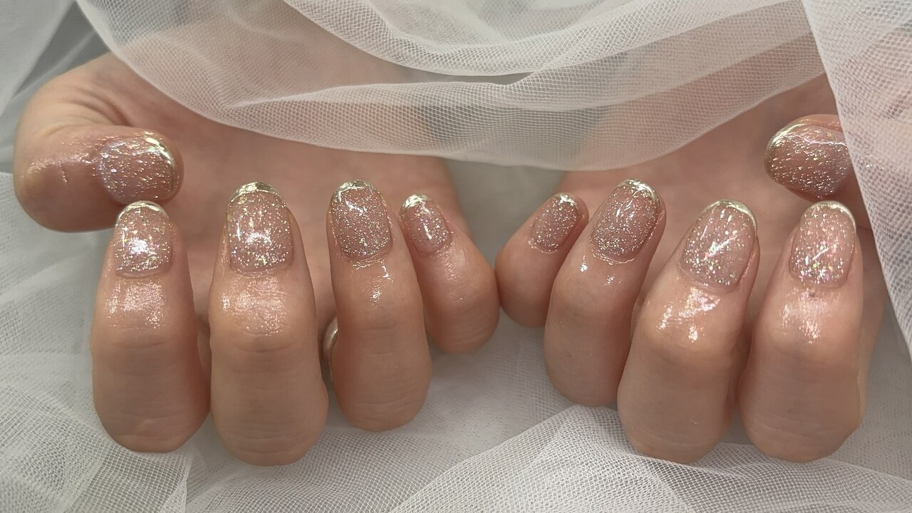 74))ミラーネイル フレンチガーリー ネイルチップ 埋めつくし ロングネイル 74))ミラーネイル フレンチガーリー ネイルチップ 埋めつくし ロング