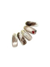 コルン/バレンタインネイル