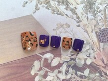 ネイルサロン&スクール ジーナ(GINA)/レオパード×パープル