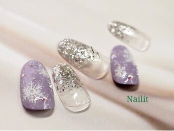 ネイリット 銀座(Nailit)/SPARKLE SNOW &nbsp;&nbsp;¥9900【¥10890】