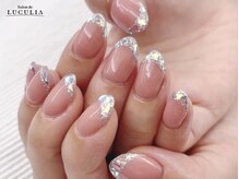 サロンドルクリア(Salon de LUCULIA)/きらきらネイル×ガラスフレンチ