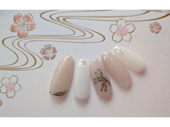 ネイルアンドアイラッシュスタジオ シュシュ(chouchou)/午年・馬女・競馬ネイル