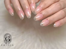 エアフォルクギンザ 横浜店(ERFOLG GINZA)/ガラスフレンチネイル
