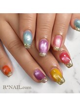 アールネイルドットコム(R*NAIL.com)/マグネットガラスフレンチネイル