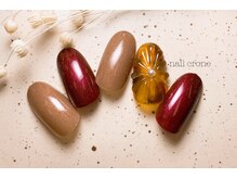 ネイルクローネ(nail crone)/べっ甲ぷくぷくフラワーネイル