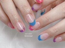 シマー(Shimmer)/オーロラガラスフレンチ