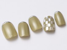 アイ ネイルズ 天神店(I nails)/メタリックシルバー¥7000