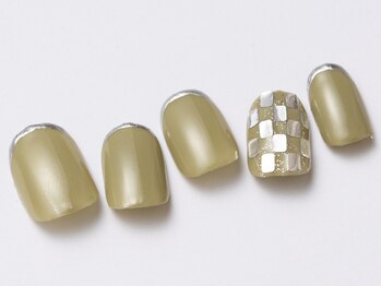 アイ ネイルズ 天神店(I nails)/メタリックシルバー¥7000