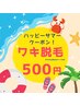 【初めての方限定】まずはお試し！！ワンコイン脱毛（1部位）¥500