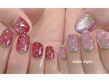 サロン エイト(salon Eight)の雰囲気(free 90》アシメカラーの苺マグアート!ヘタ部分だけぷっくり。)