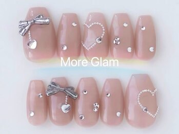 モアグラム 大宮東口店(More Glam)/自爪バレンタインネイル