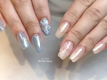 リッシュ ドゥ(RICHE deux)/ハイビスカス×オーロラネイル