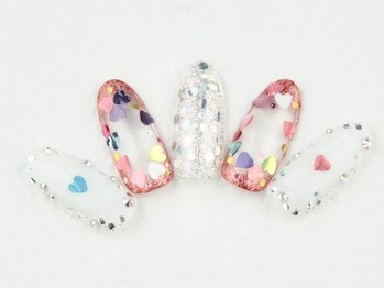 ネイル ブーマー(Nail BOOMER)/ハートネイル/クリアネイル