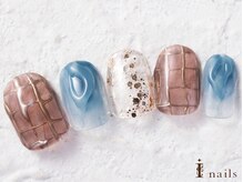 アイネイルズ 横浜WEST店(I-nails)/ニュアンスチェックネイル8000円