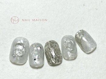 ネイルメゾン 梅田(NAIL MAISON)/ぷっくりメタリッククリア