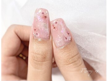 キラキラ押し花