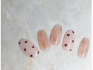 ニュアンスネイル　ハート