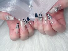 スノーネイルサロン 新宿店(Snow nail salon)/千鳥格子ネイル